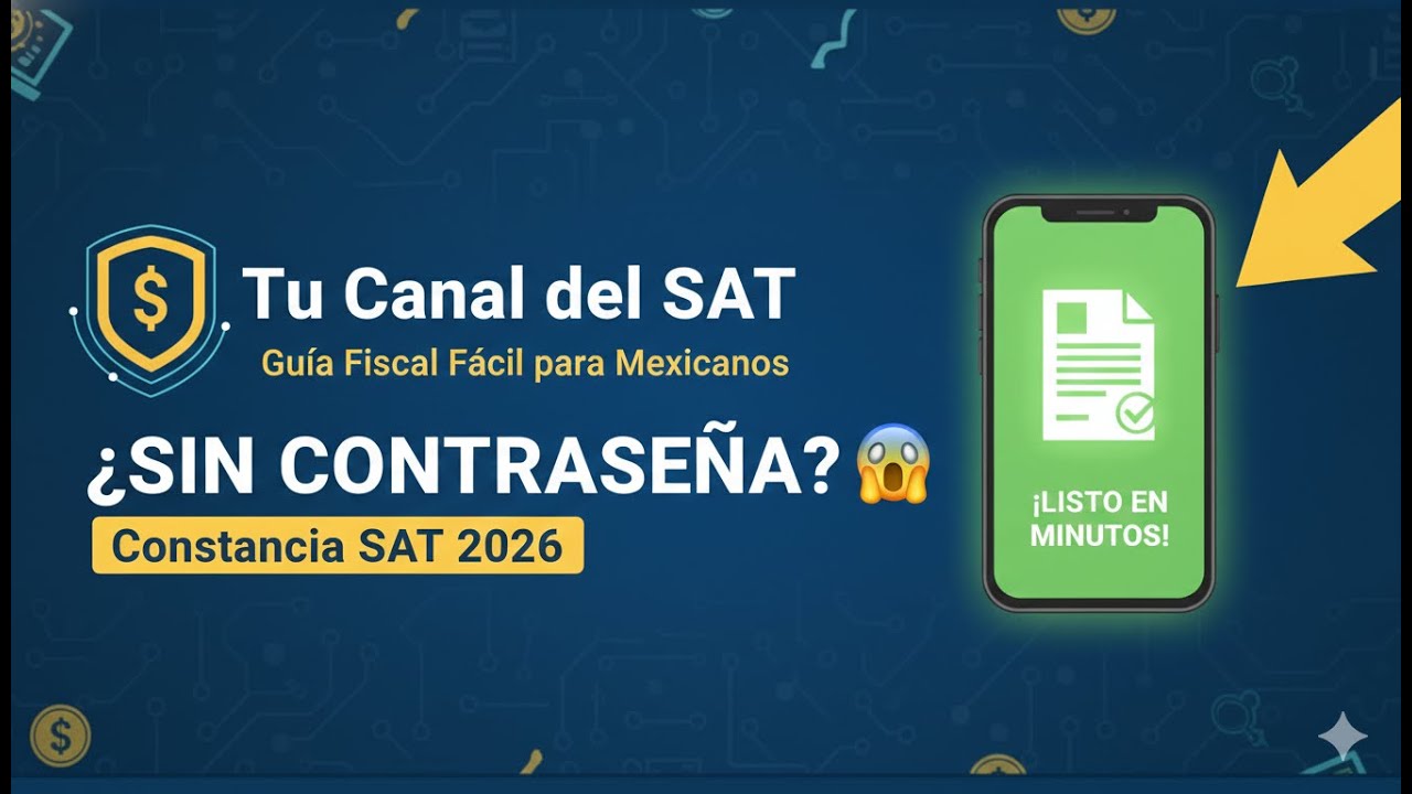 ¿SIN CONTRASEÑA? Genera tu Constancia de Situación Fiscal 2026 (Paso a Paso)