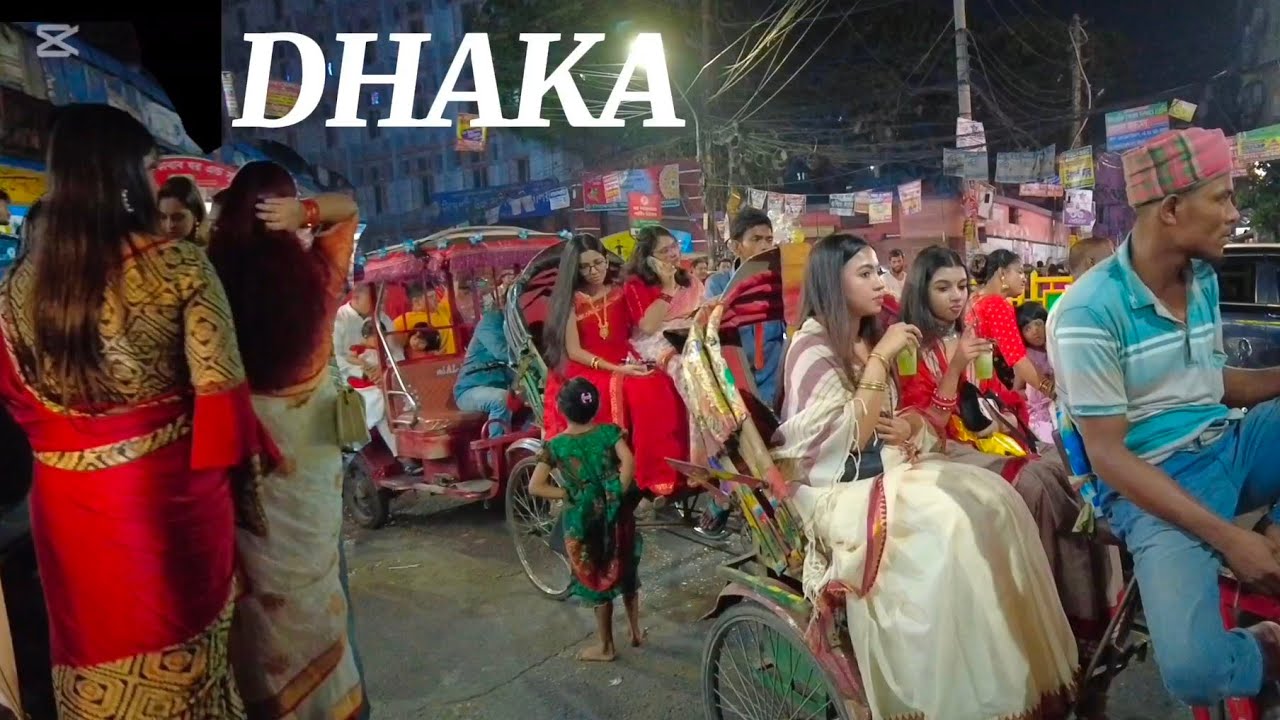 MODERN DHAKA CITY NIGHT LIFE|AMAZING UNSEEN  RAW WALK TOUR 4K VIDEOS.