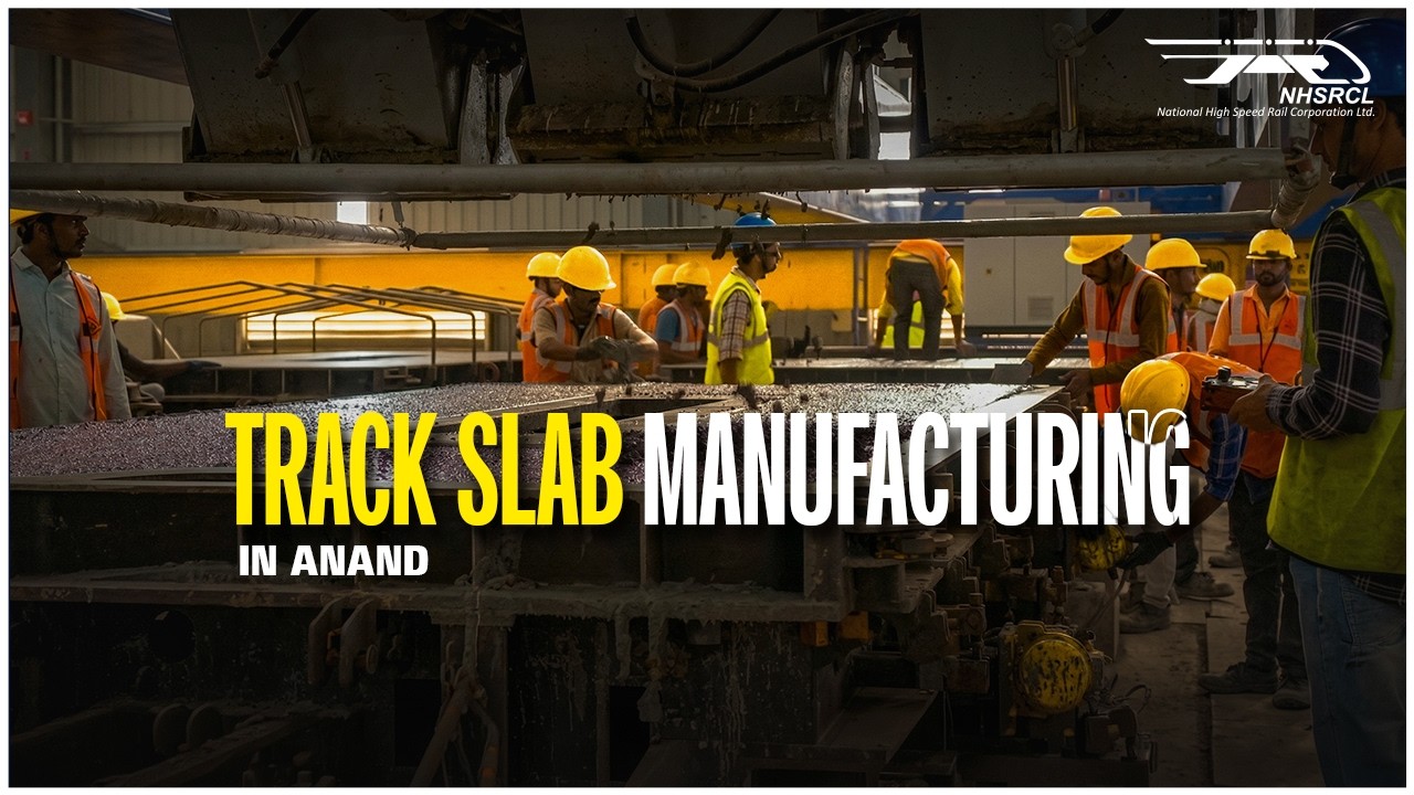 Track Slab Manufacturing in Anand | MAHSR | Bullet Train Project