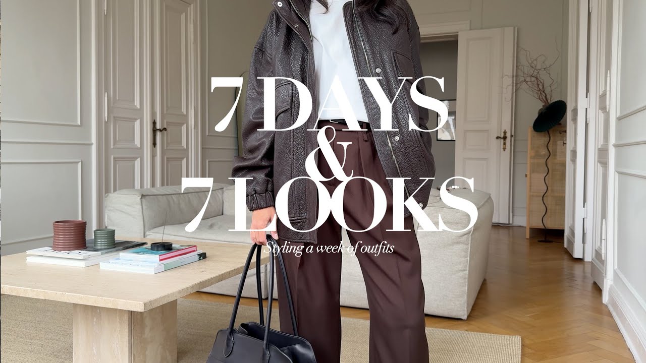 7 Days & 7 Looks | Fall Outfit Ideas | Minimal Wardrobe
