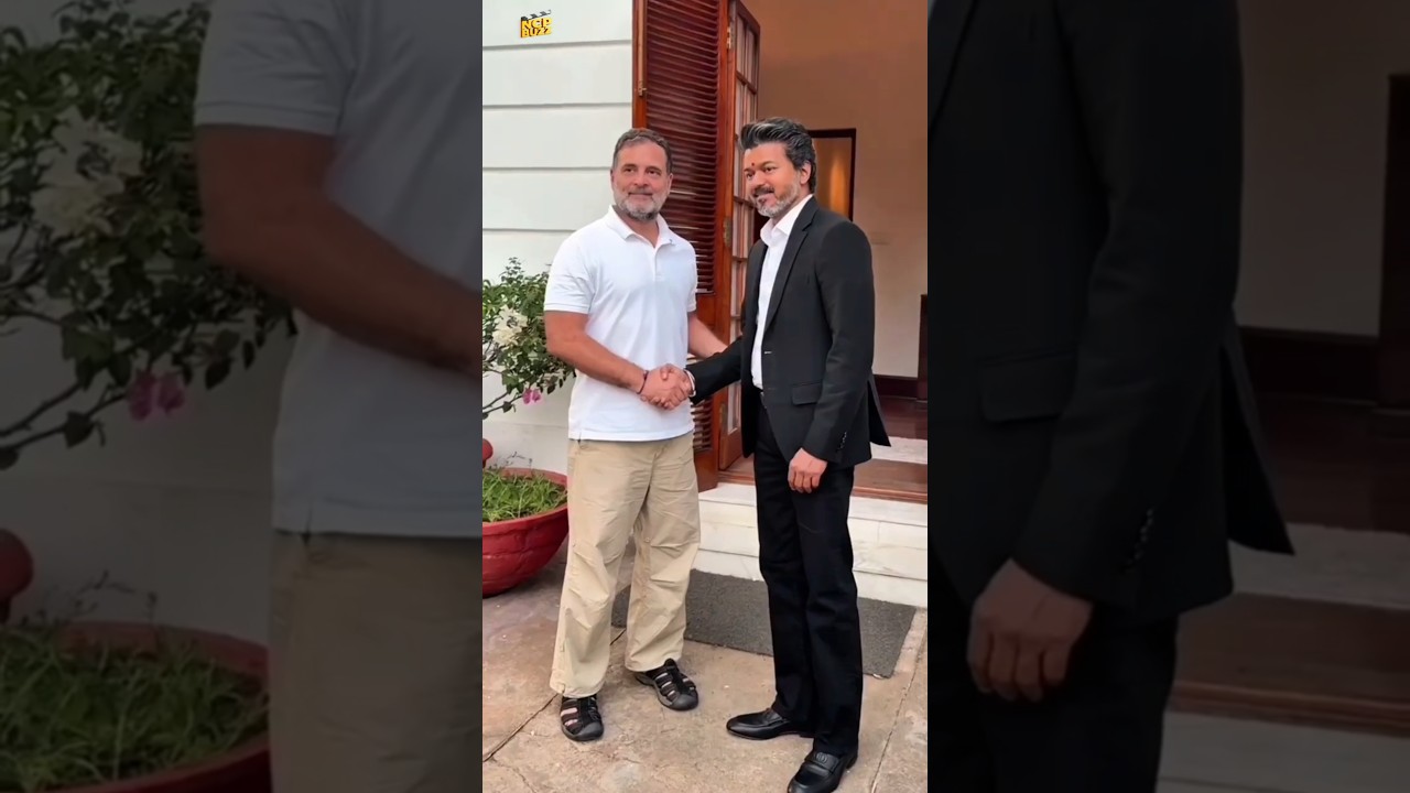 CM Vijay Meets Sonia Gandhi & Rahul Gandhi in Delhi | Political Buzz Intensifies 🔥#Shorts