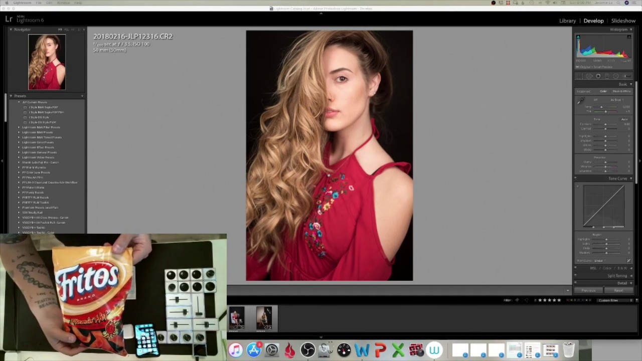 LIGHTROOM EDIT! ONE LIGHT STUDIO HIGH CONTRAST MODEL!