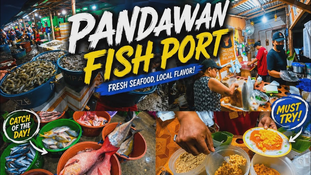 Mga Murang Seafood Sa Pandawan Fish Port + Masarap At Sulit Na Palabok Sa Ling Ling's Palabok 