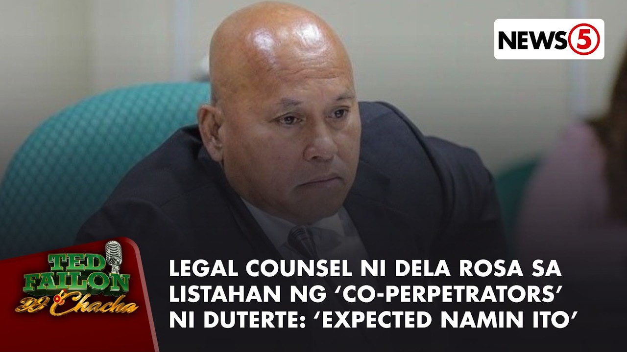 Kampo ni Dela Rosa sa co-perpetrators list sa Duterte drug war: Meron kaming mga hakbang na gagawin