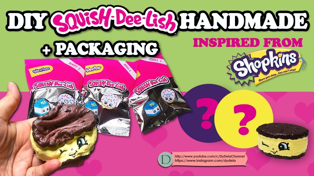 TUTORIAL MEMBUAT SQUISH-DEE-LISH HANDMADE+PACKAGING