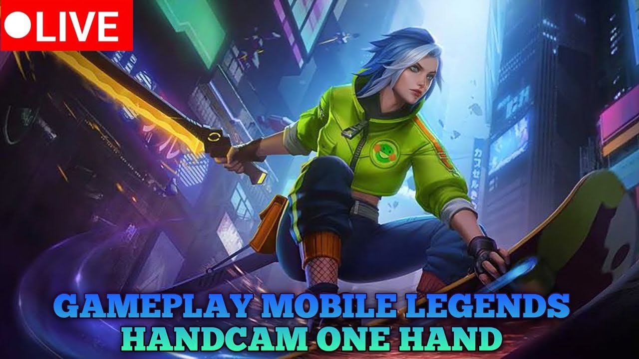 🔴LIVE Gameplay mobile legends handcam one hand