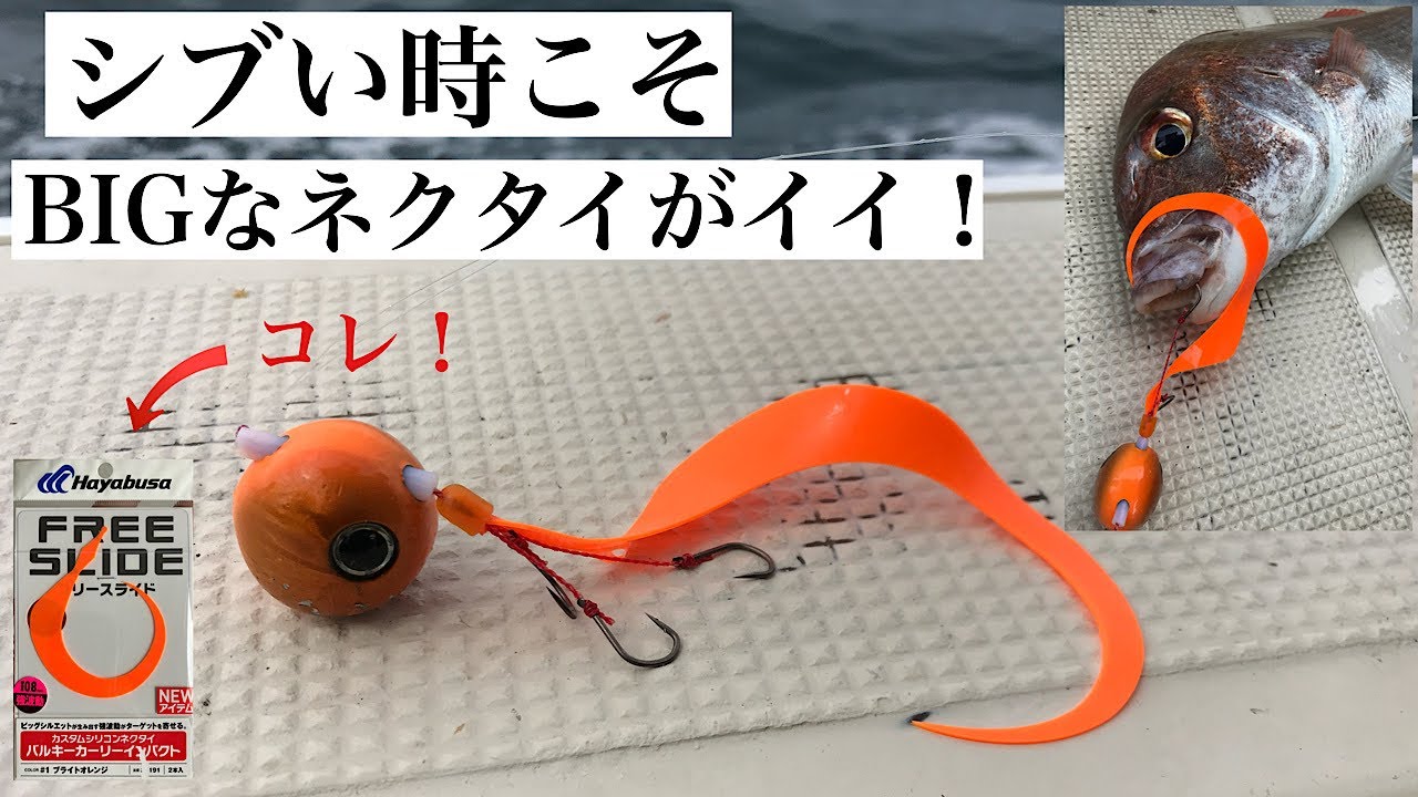 【タイラバ】シブすぎる鯛にBIGなネクタイがキク！バルキーカーリーインパクトに好反応