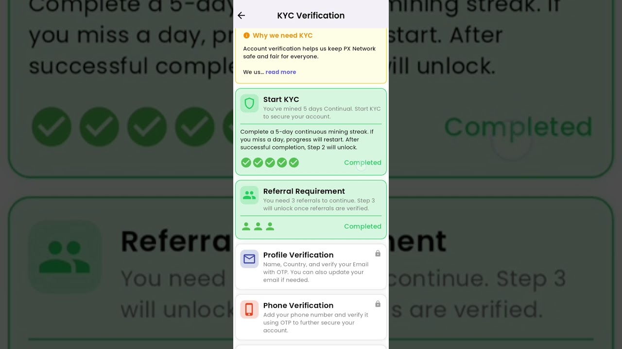 Информация о сети PX и обновления по выводу средств: обновления KYC | Начните майнинг монет PX | ...