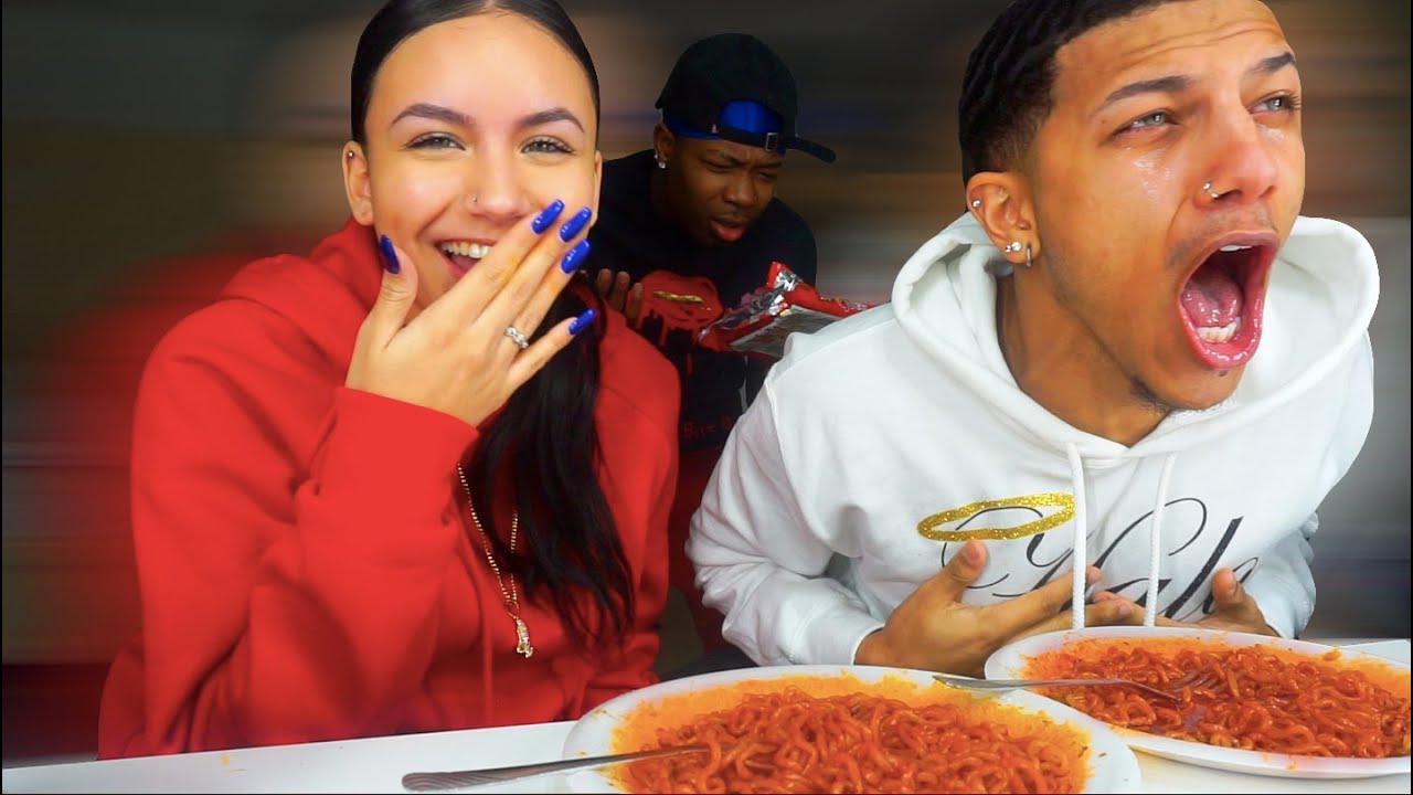4x Spicy Noodle Challenge!! Loser Has To...*VERY PAINFUL*