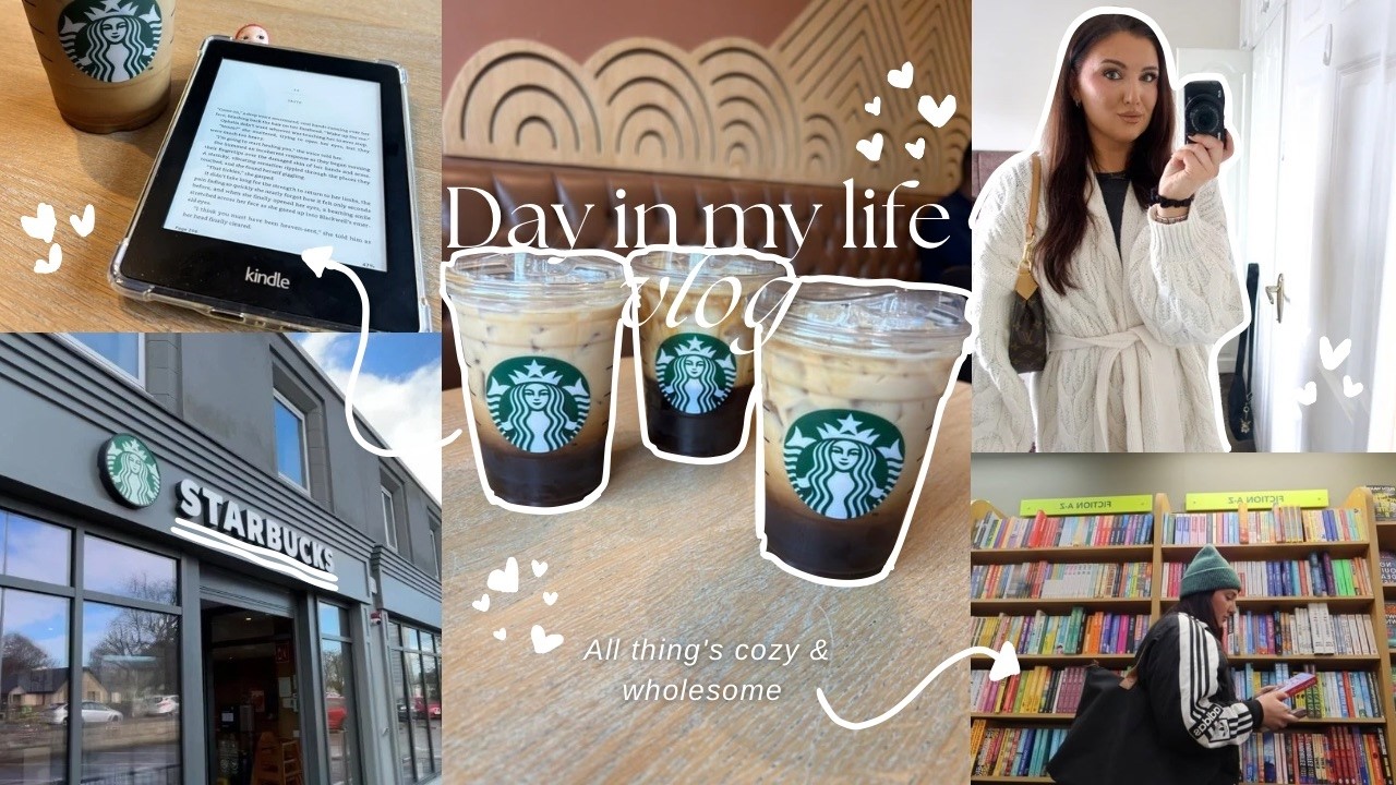 My first YouTube video! | Book shopping, Coffee shops & Book haul ☕️📖