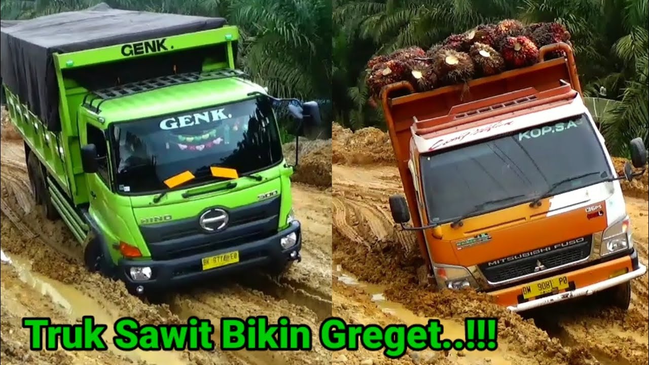 Truk sawit bikin greget..!!!