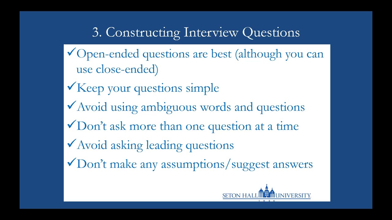 Interview Protocols and Interviewing