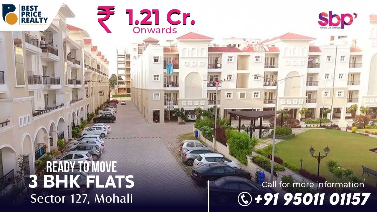 SBP-Luxury 3 BHK Flats for Sale in Sector 127 Mohali | SBP City of Dreams | Luxury Living