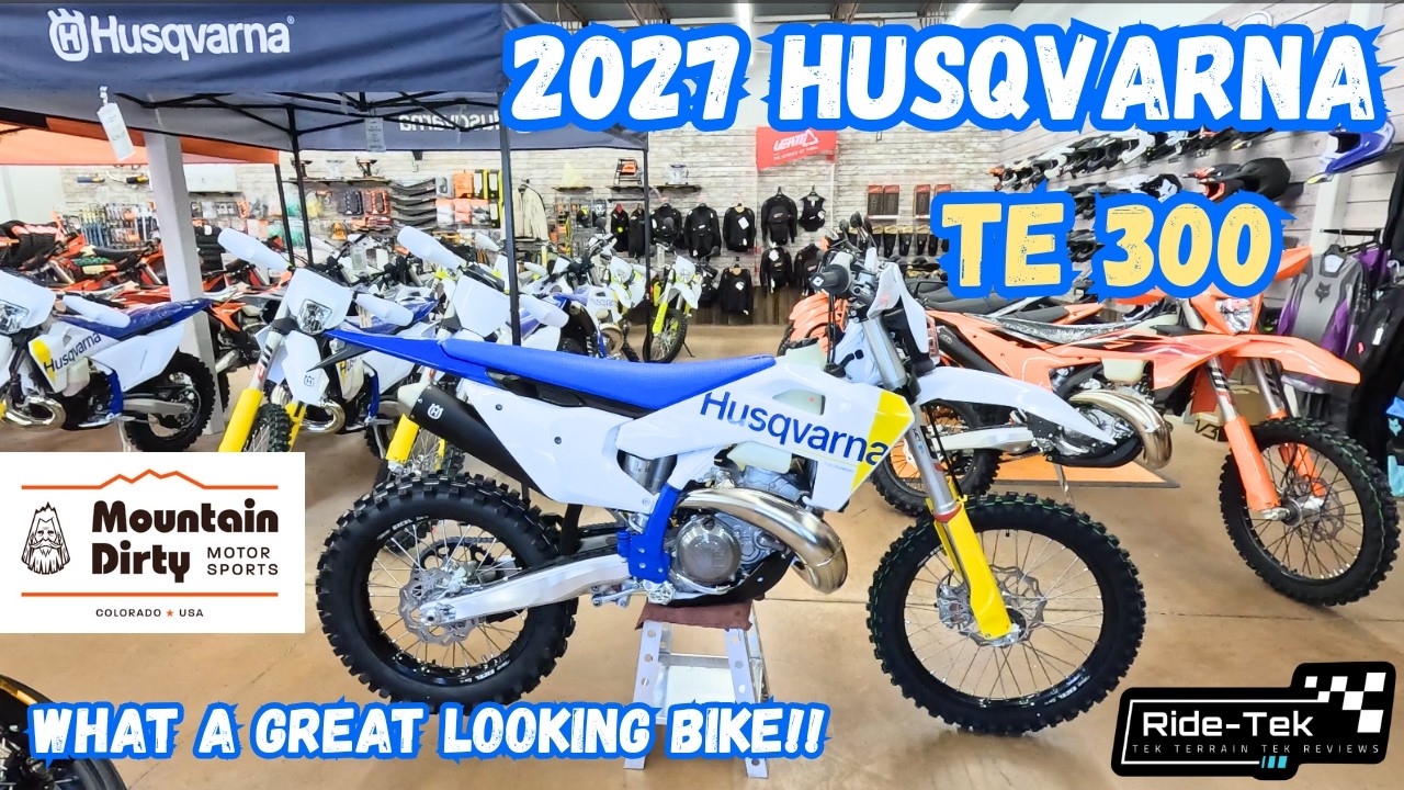 &iexcl;Primer vistazo a la Husqvarna TE 300 2027! &iexcl;Una moto incre&iacute;ble!