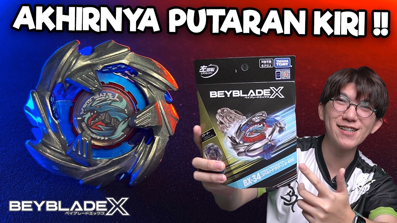 INI BEYBLADE X PUTARAN KIRI PERTAMA YANG KUAT BANGET!! - Unboxing Cobalt Dragoon 2-60 C
