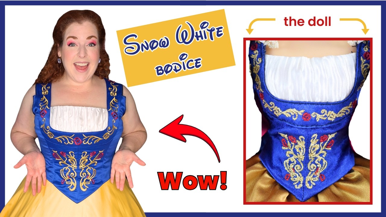 Embroidery + Bodice = Win!