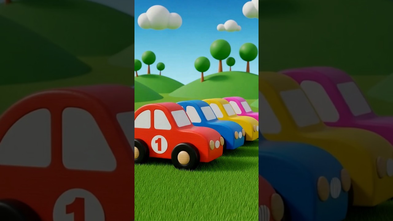 Learn Numbers with Cars | Cars Cartoon for Kids #shorts #numbers #cars #kidscartoon