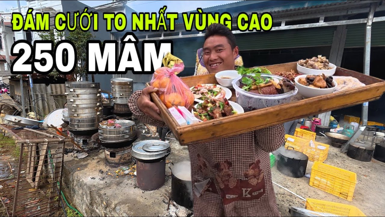 ĐÁM CƯỚI 250 MÂM CỖ TO NHẤT VÙNG TÂY BẮC ÔTÔ SẾP DÀI 1KM