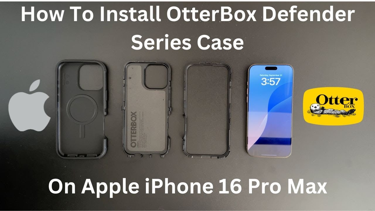 Как установить чехол OtterBox Defender Series на Apple iPhone 16 Pro Max!