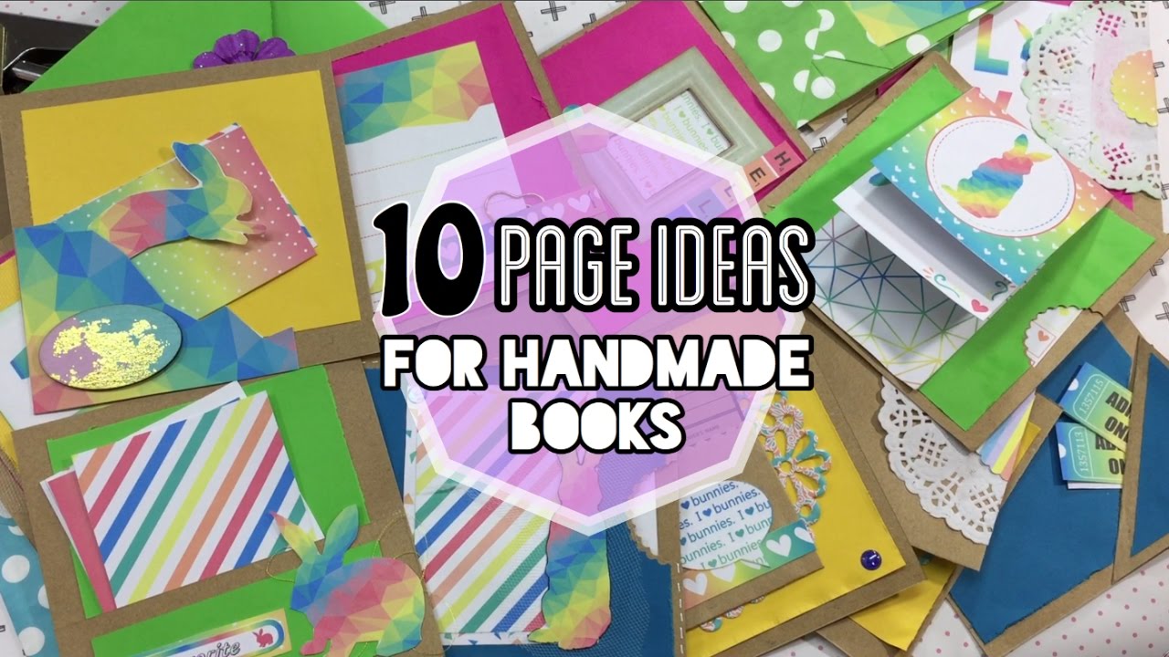 10 Page ideas for Handmade Books / Ft. Fun Bun Collection| 10-List Tuesday| I'm A Cool Mom
