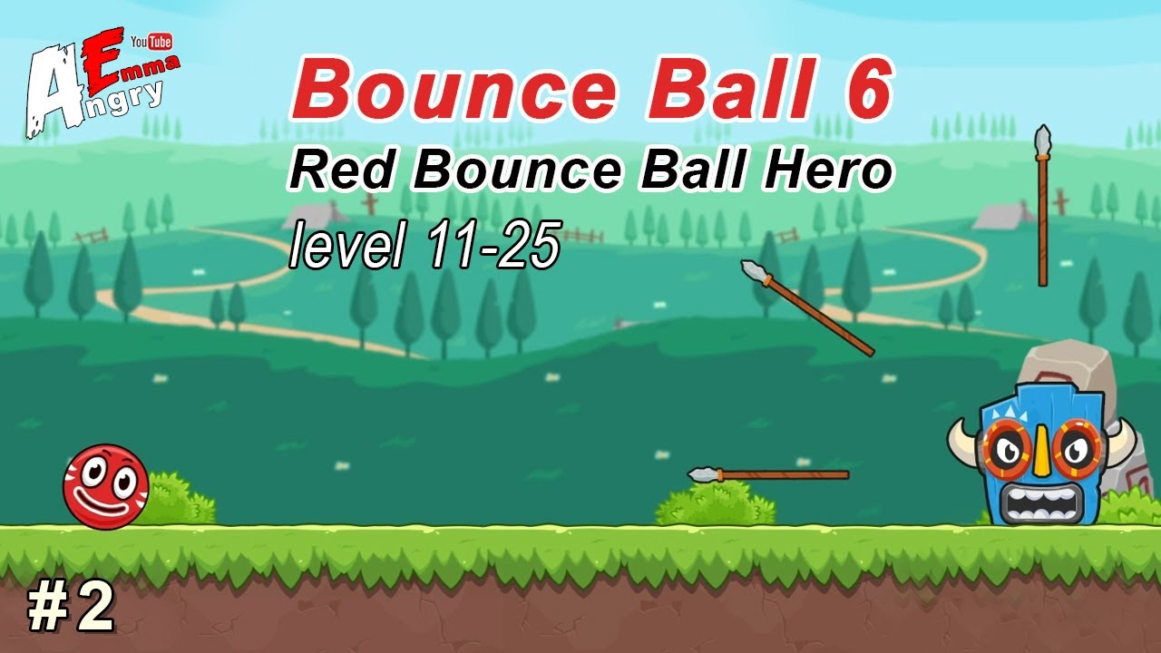 🔴Bounce Ball 6: Red Bounce Ball Hero - Gameplay #2 (level 11-25)