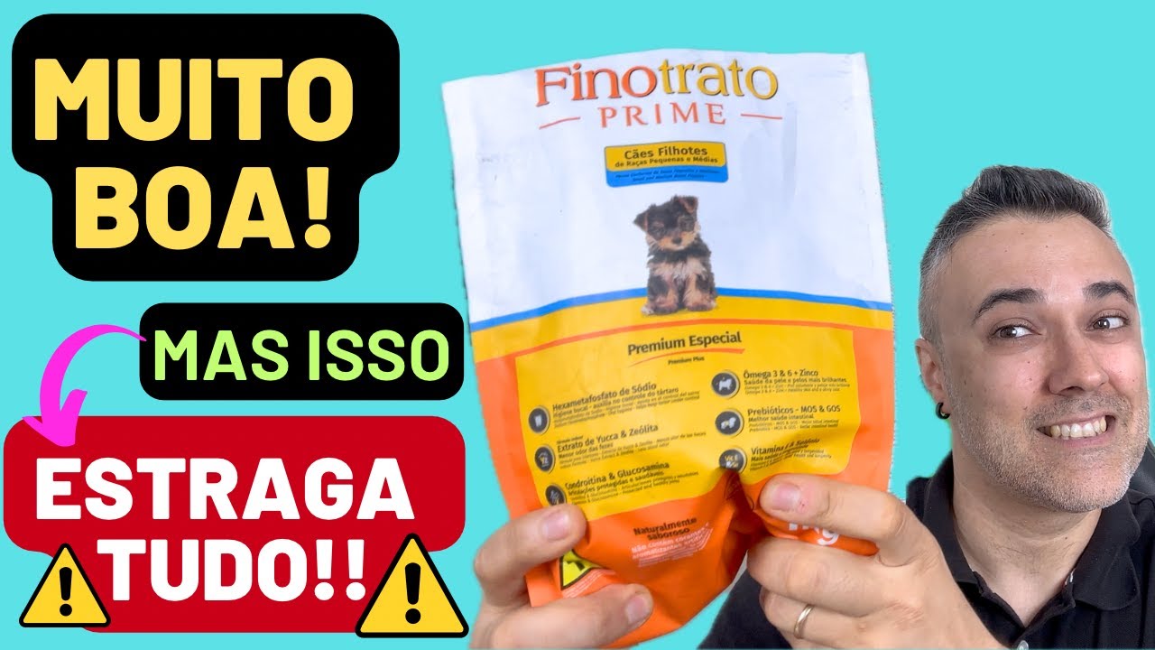 Ração FINOTRATO PRIME FILHOTES ✅MUITO BOA! ❌MAS tem uma COISA ESTRAGA TUDO!!