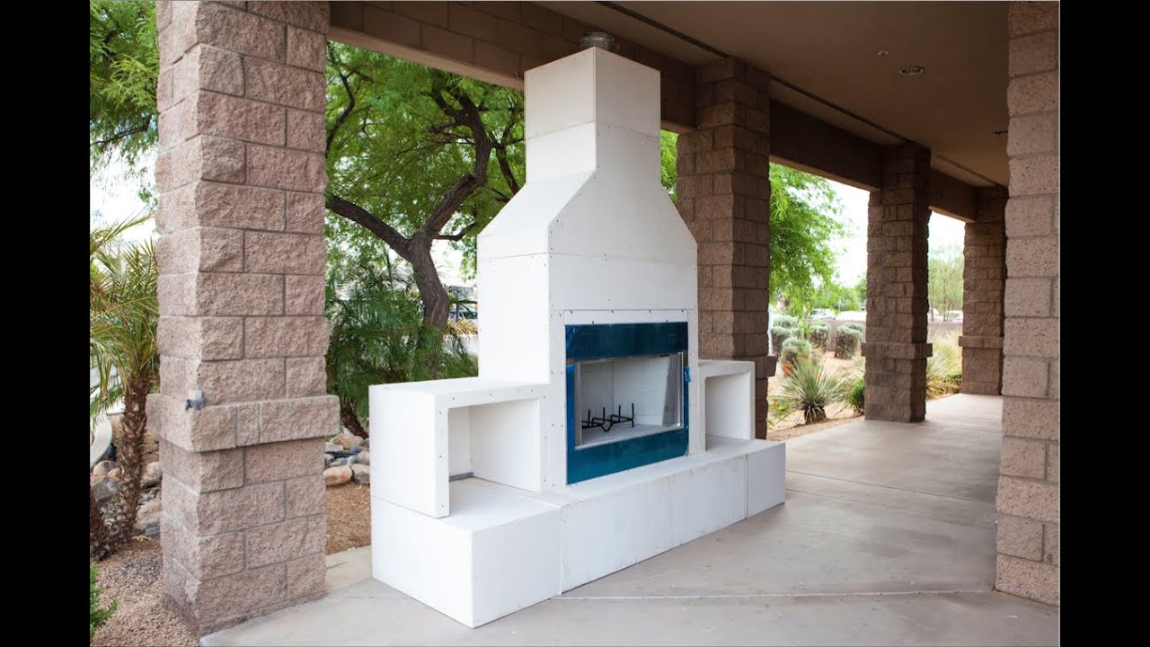 RTF Modular Outdoor Fireplace Kit