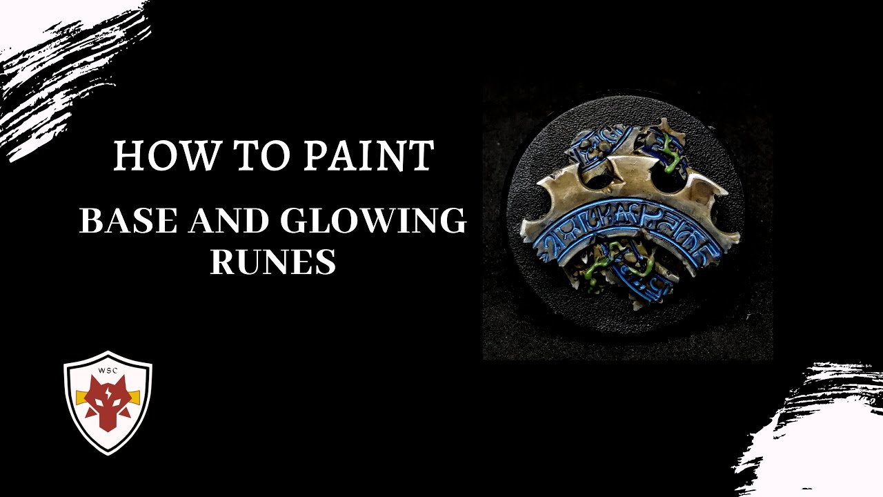 How To Paint Base And Glowing Runes - 如何塗裝地盤和符文 - wsc_miniature