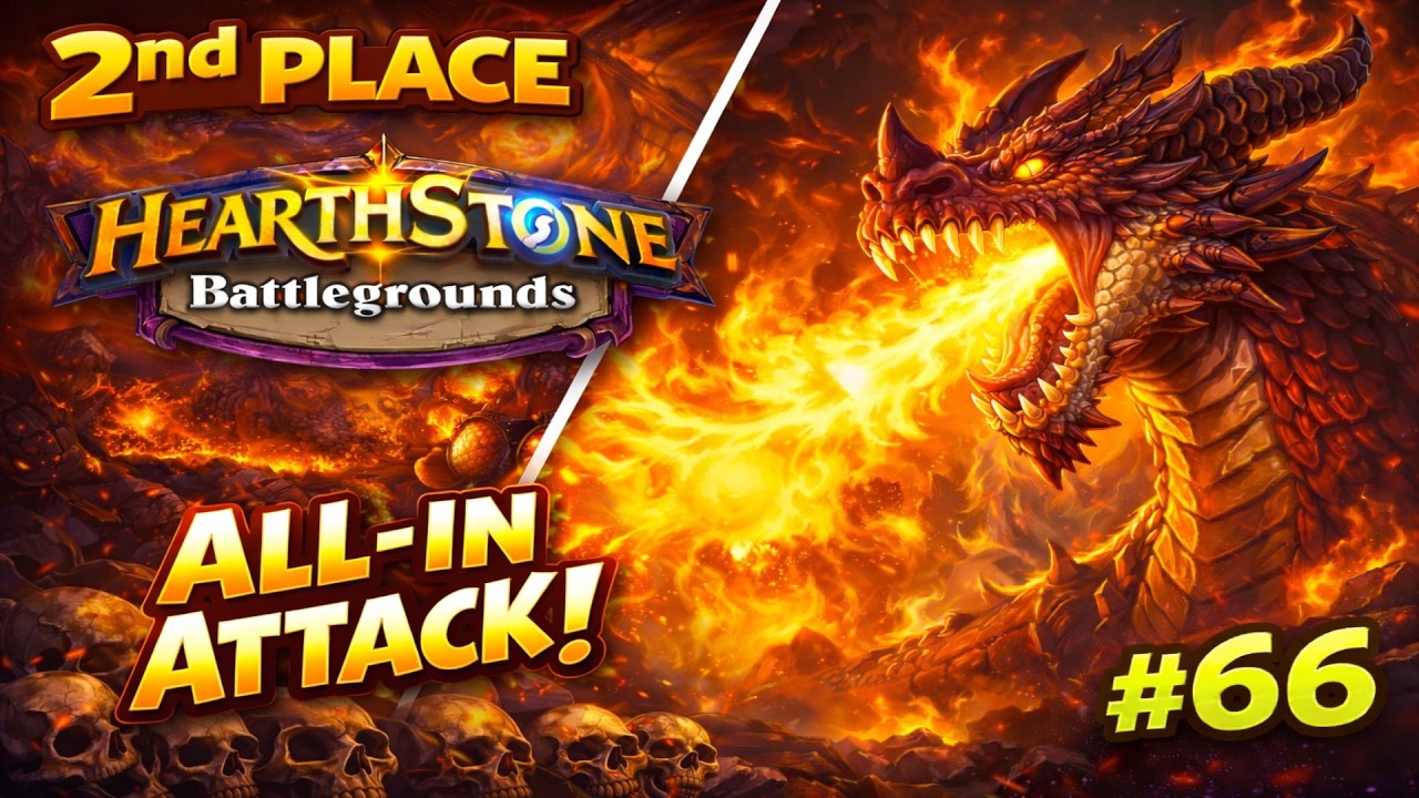 ALL-IN Dragon Attack 🐉 | 2nd Place | Battlegrounds #66