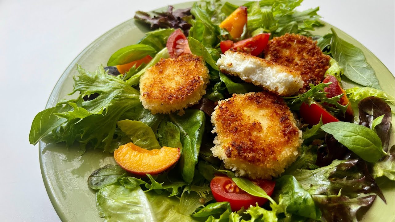 Summery Fried Goat Cheese Salad Recipe
