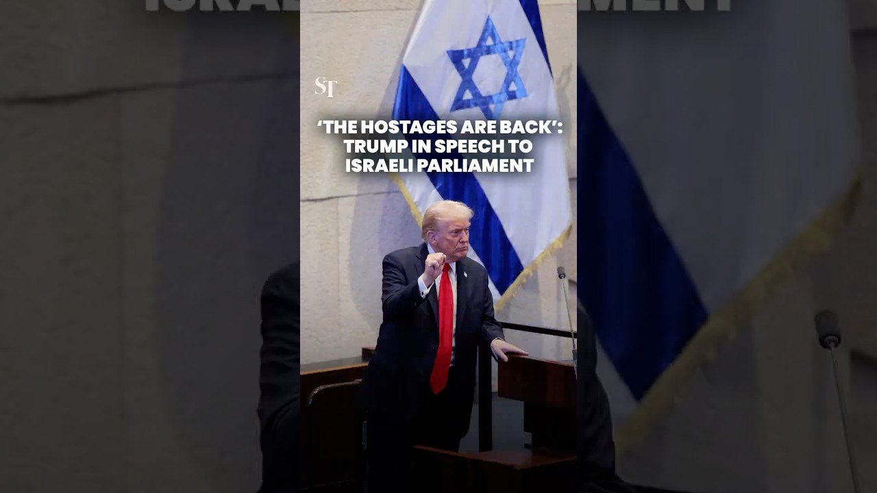 &lsquo;The hostages are back&rsquo;: Trump in speech to Israeli Parliament