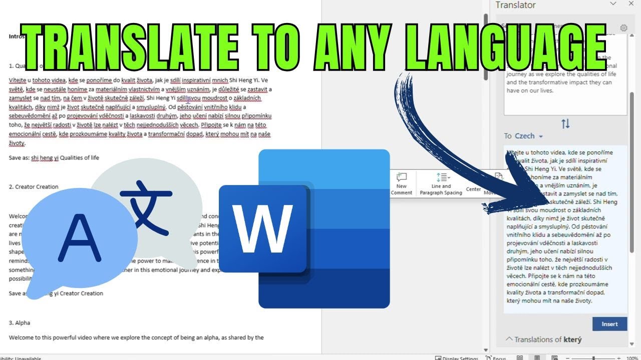 How to Translate Text in Microsoft Word? Microsoft Word Translator