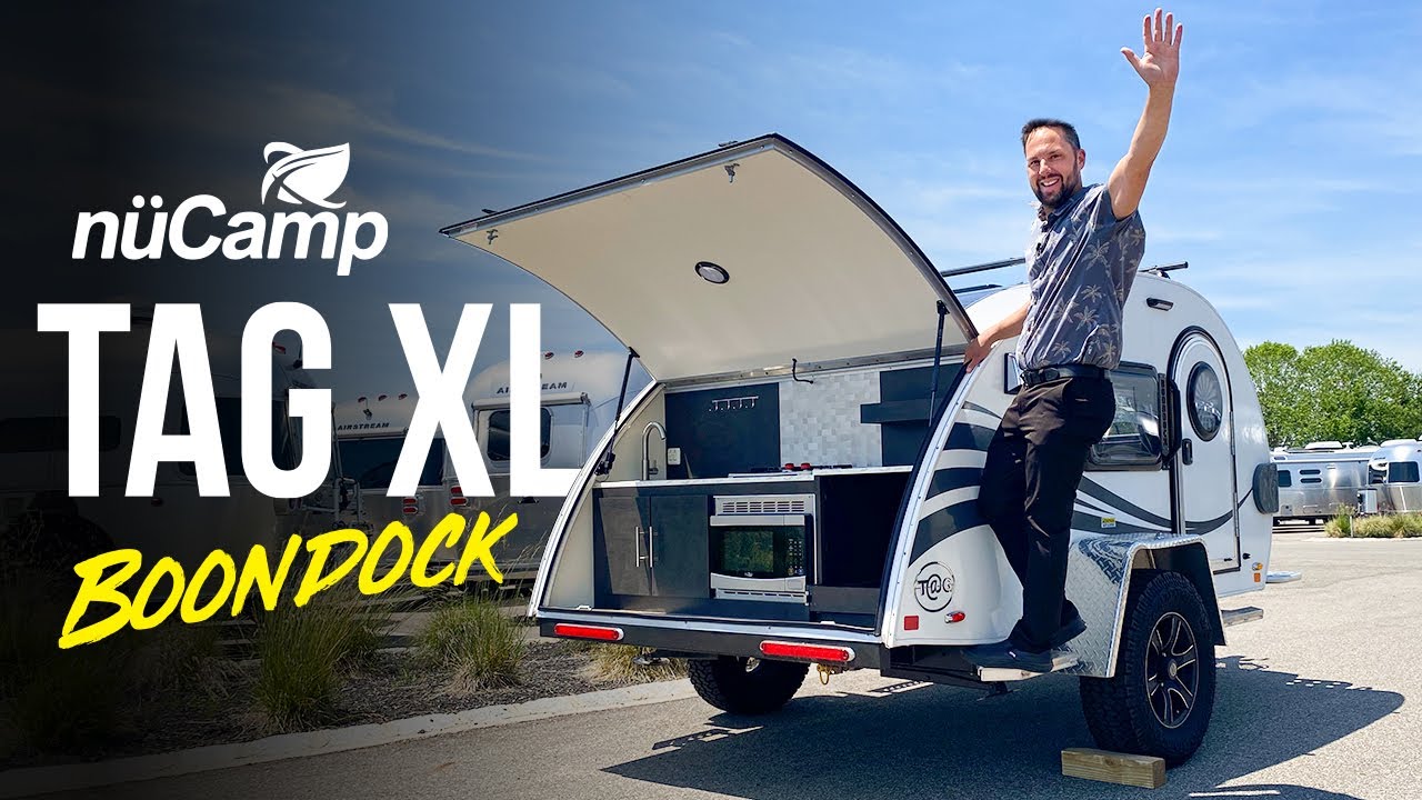 Tiny Tear Drop Camper | 2022 NuCamp TAG XL Boondock Tour