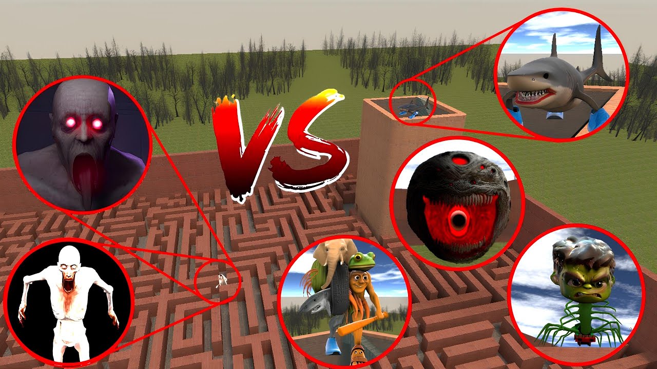 Tung Tung Tung Sahur VS Cholala VS Sonic VS SCP 096 In Garry's Mod.#scp096  #garrysmod  #nextbots