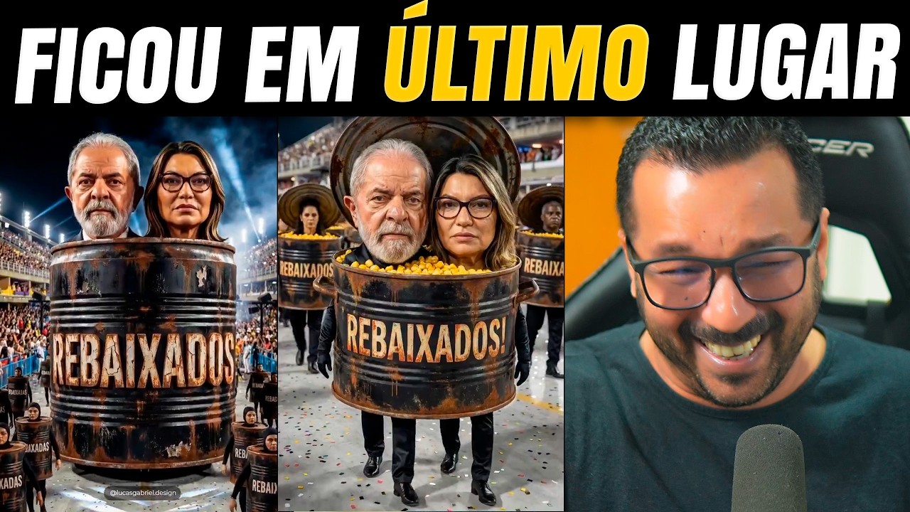 Acadêmicos de Niterói foi REBAIXADA!  LULA vai perder FEIO pro FLÁVIO BOLSONARO!