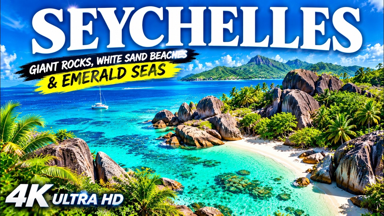 Seychelles 4K | These Giant Rocks & Beaches Look Unreal