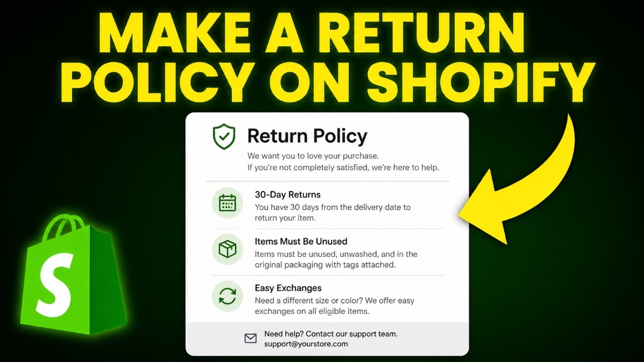 How to Make a Return Policy on Shopify (Step-by-Step)