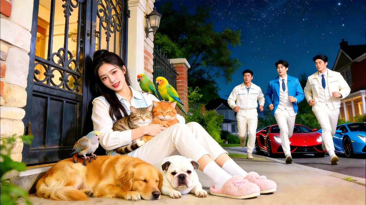 ¡Madrastra cruel la expulsa con mascotas—sus hermanos en deportivos llegan al rescate!