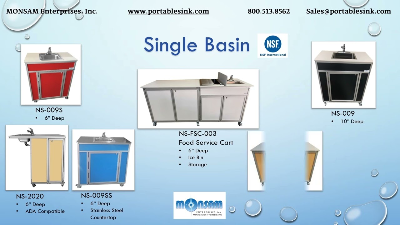 NSF Certified Portable Sinks