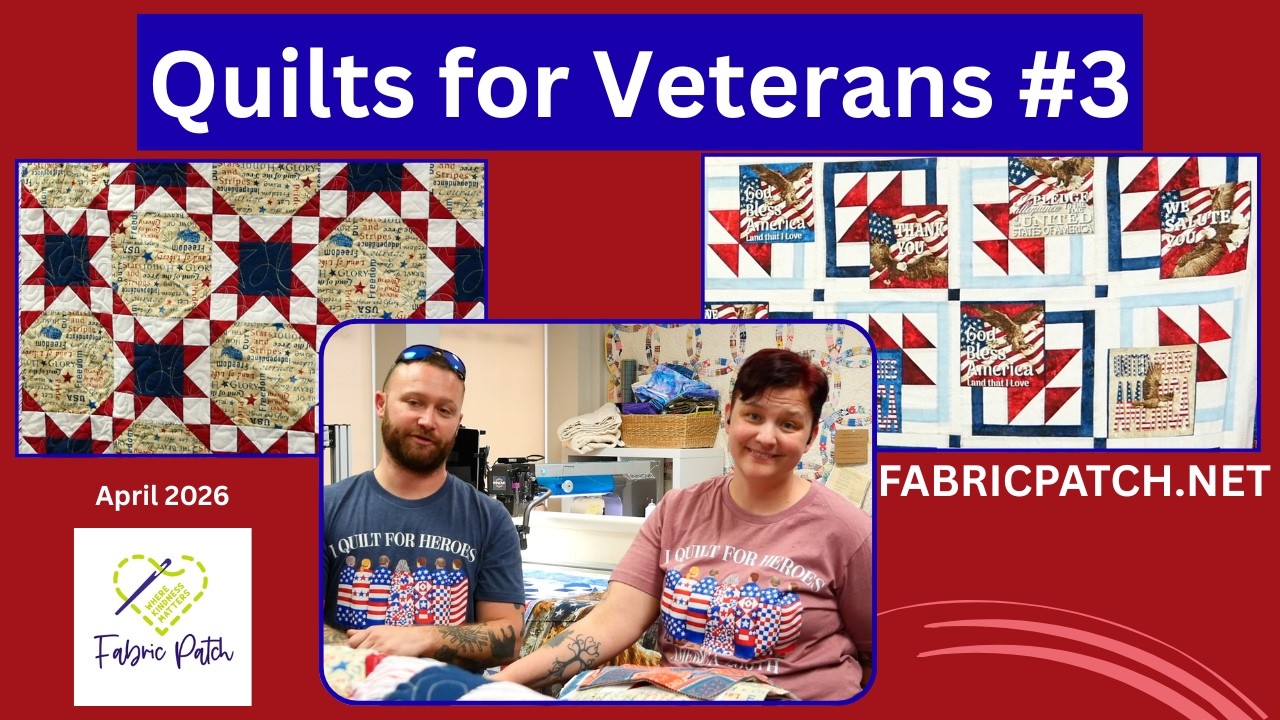 Quilts for Veterans!! Our friends are SOOO great! There are amazing blocks, panels and quilt tops!