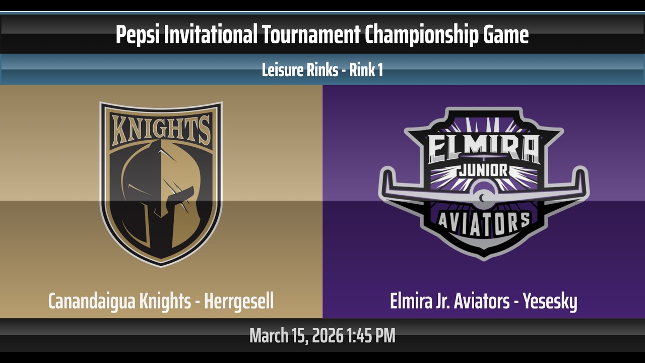 Canandaigua Knights vs. Elmira Jr. Aviators 10U | Pepsi Invitational Tourney Championship