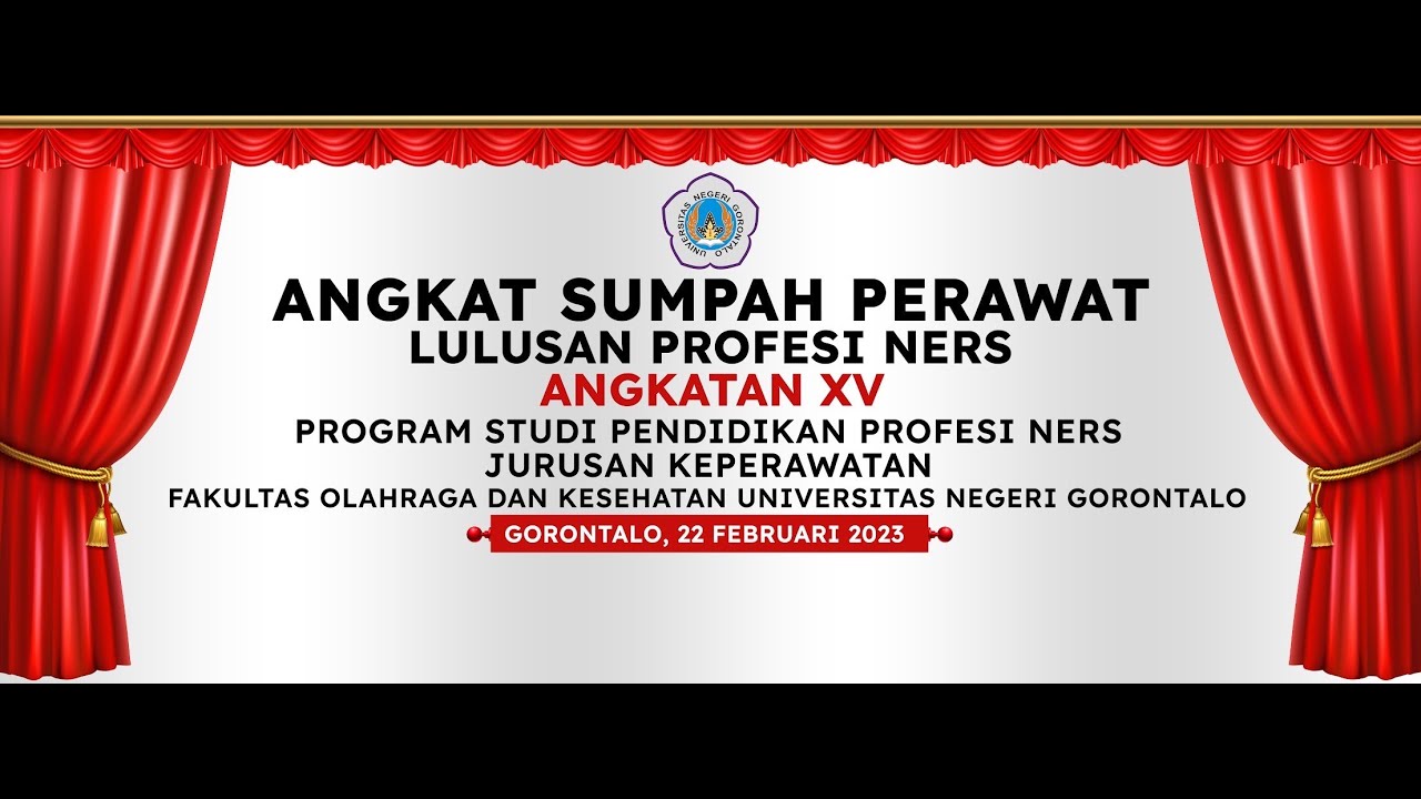 ANGKAT SUMPAH PERAWAT LULUSAN PROFESI NERS UNG ANGKATAN XV