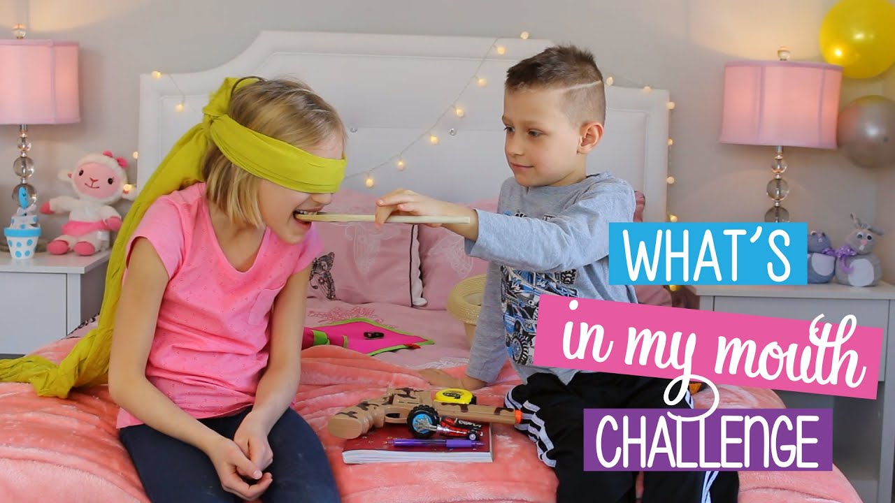 SIS vs BRO first ever video! What's in my Mouth game!
