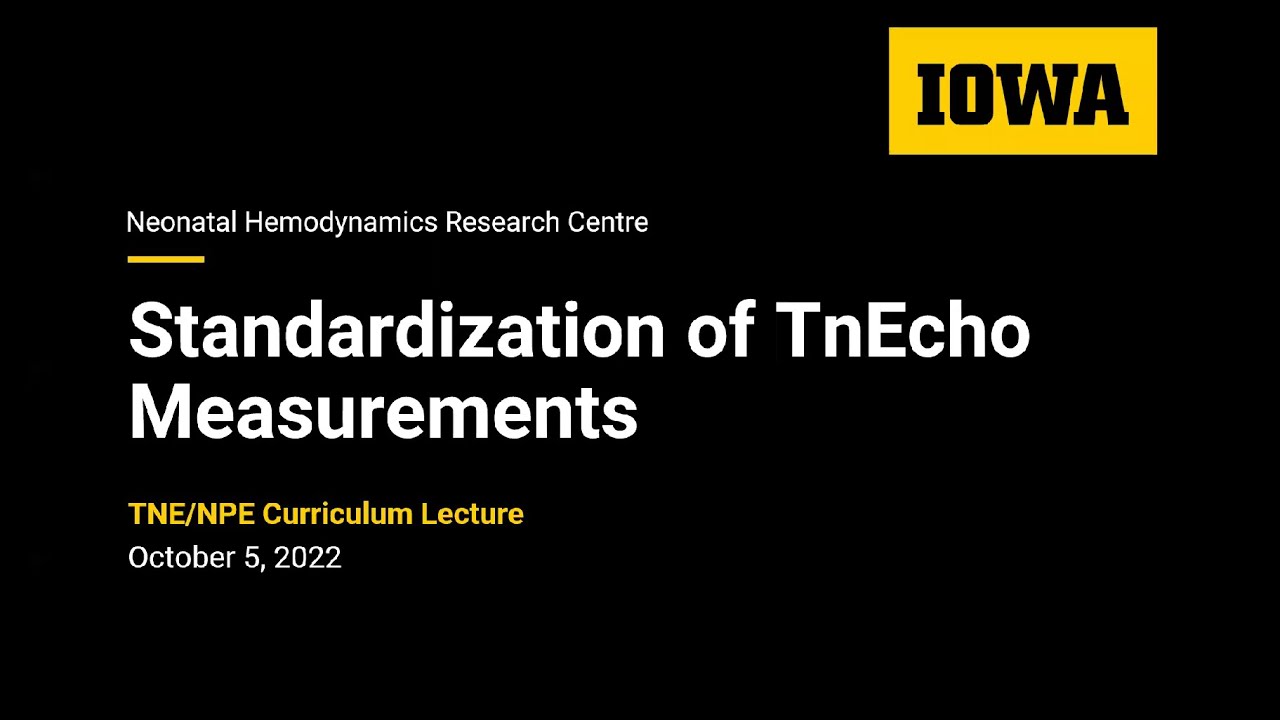 Standardization of TnECHO Measurements