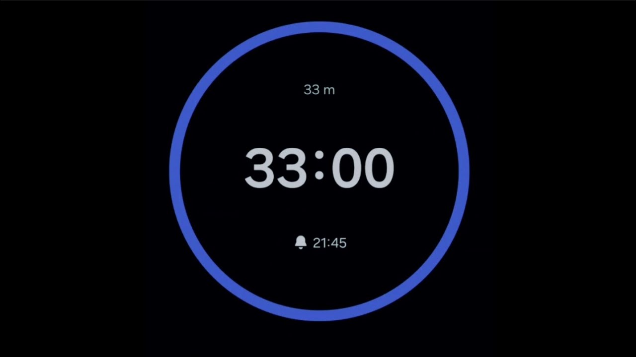 33 Minute Countdown Timer ⏰️ Without Music 
