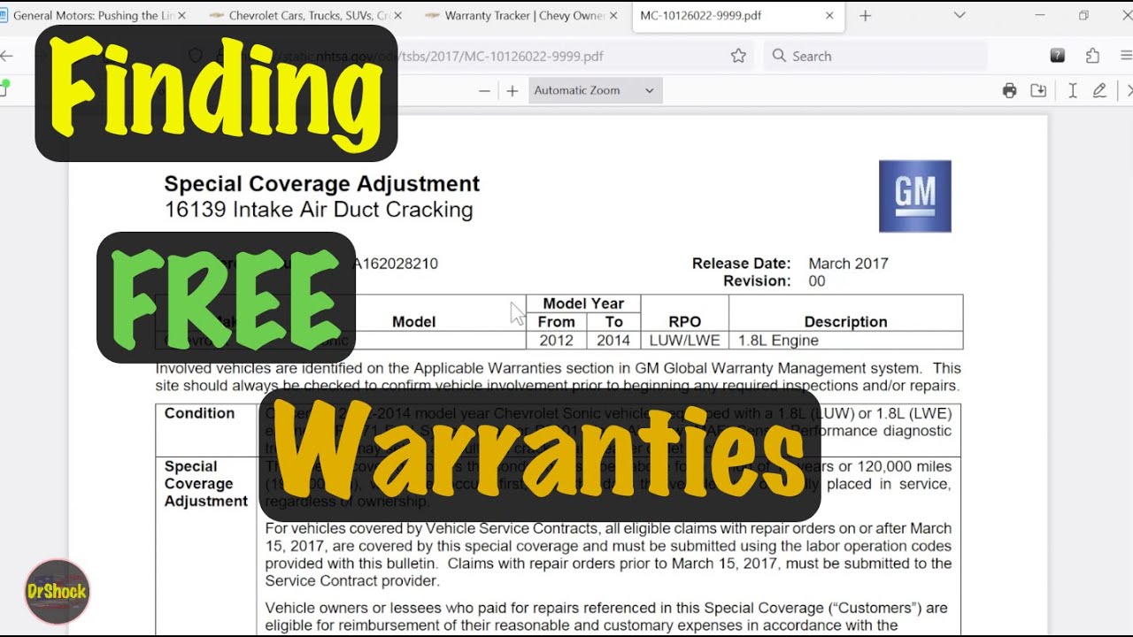 GM Special Coverage Adjustments: How to check your GM vehicle for FREE warranty coverage extensions