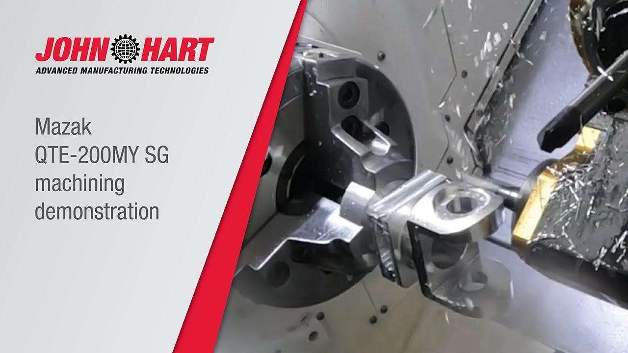 Machining a connector head on a Mazak QTE-200MY SG