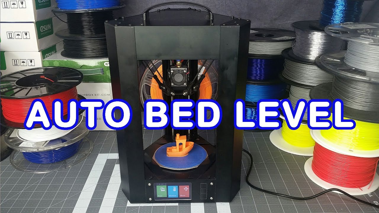 Monoprice Mini Delta Beta Test Unit Auto Level Test Print