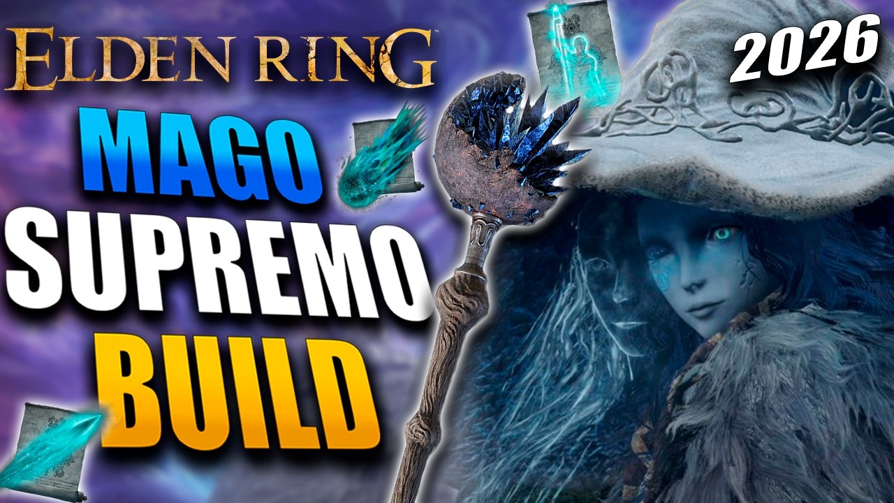 A BUILD DE MAGO MAIS FORTE DO ELDEN RING 🔥 DERRETE QUALQUER BOSS (OP DEMAIS) - 2026
