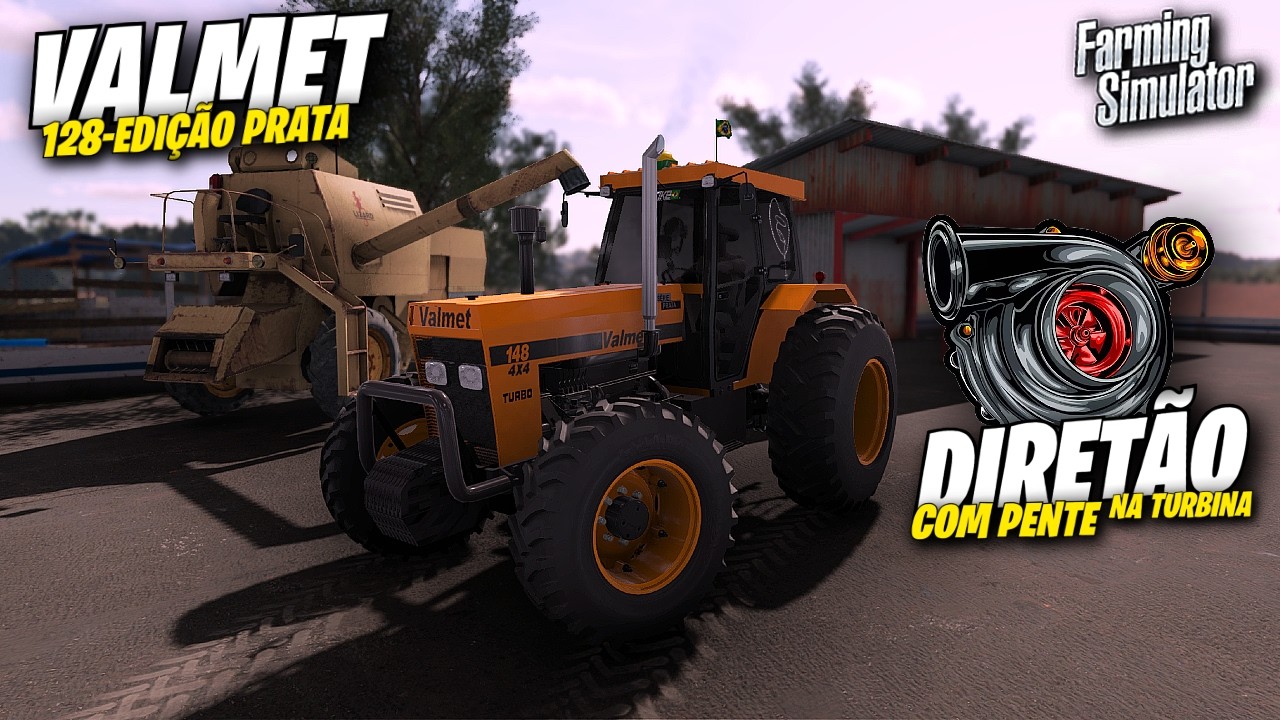 !!LIBERADO!! | Valmet&atilde;o S&eacute;rie Prata Com Pente Na Turbina | Mod Brasileiro | Farming Simulator 22